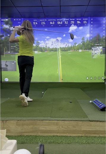 Indoor Golfing day 🏌🏻‍♀️ @TGindoorgolf #golftiktok #golfing #ladygolfer #indoorgolf #foryou #mandalay