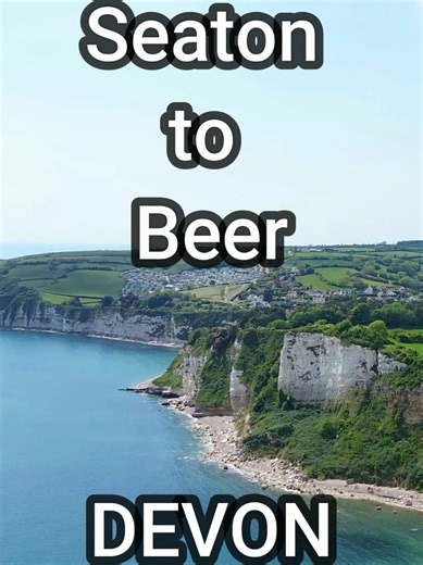 Fly in Devon from Seaton to Beer #devon #seaton