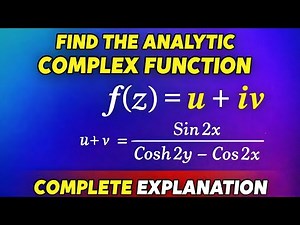 Problem 4 | analytic functions| complex Analysis