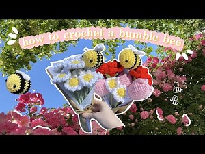 how to crochet a bumble bee 🐝 (beginner, LOW-SEW)