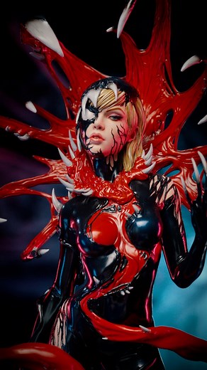 43K views · 1K reactions | Venom corrupts and empowers Gwen Stacy as she transforms into... GWENOM! Sideshow presents the Gwenom Premium Format™ Figure, part of our Marvel collection. Measuring 22" tall, 10.5" wide, and 8" deep, this fully sculpted statue is available for pre-order NOW! #Marvel #GwenStacy #Venom #Gwenom #Statue #Comic | Sideshow Collectibles | Facebook