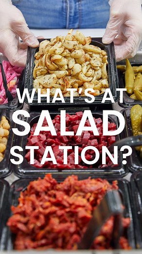 6.6K views · 81 reactions | Walk through the salad bar with us and see why Salad Station is THE perfect place to make your ✨perfect✨ salad 綾 ✅ 100+ toppings ✅ 16+ salad dressings ✅ Get your salad chopped  or wrapped  ✅ 5 soups every day ✅ Homemade Lemonade ✅ Clean (gloves required at bar) | The Salad Station | Facebook