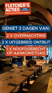 헙헹헲혁헰헵헲헿'혀 헔헰혁헶헲혀!  Inclusief uitgebreid ontbijt en een heerlijk hoofdgerecht – vanaf €79,- p.p.  Bekijk de ACTIES ➤ https://bit.ly/FletcherActie | Fletcher Hotels | Facebook