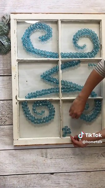Grab some Dollar Tree gems & an old window...😱 #DIY #DollarTree #DollarTreeDIY #Upcycling #Window