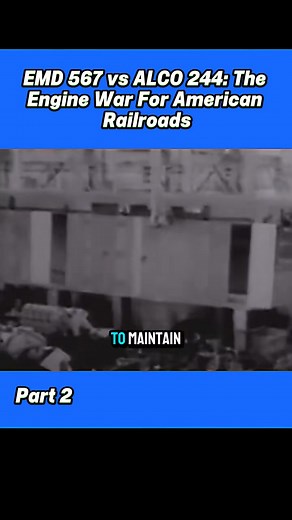 12K views · 127 reactions | Part 2. EMD 567 vs ALCO 244: The Engine War For American Railroads!#MuscleCar #ClassicCars #V8Power #EngineWars #CarEnthusiast #Horsepower #CarTips #CarMaintenance #usa | Wandering.Wheels | Facebook