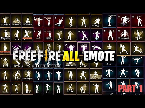 ALL EMOTES IN FREE FIRE | FREE FIRE ALL EMOTES | ALL EMOTES IN FREE FIRE | ALL LEGENDARY EMOTE FF