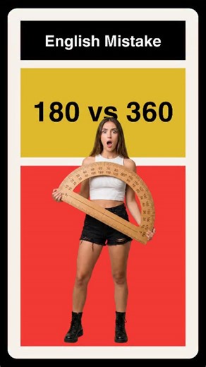 WordCraft Academy | IELTS | Spoken English on Instagram: "Do a 180 or Do a 360? 😮 Many English learners confuse the expressions “do a 180” and “do a 360.” Both sound like they mean a complete change, but only one is actually used correctly in English. This mistake appears in movies, interviews, celebrity clips, and even everyday conversations."