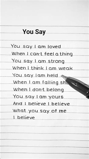 Lauren Daigle - You Say (Lyrics)
