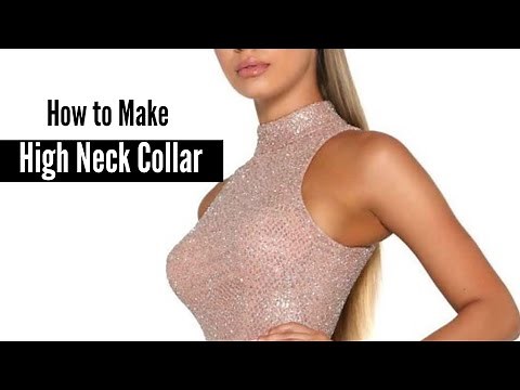 How to Make High Neck Collar| Turtle Neck Cutting and Stitching Tutorial