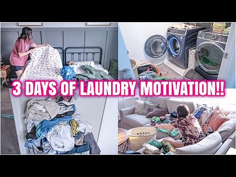 LAUNDRY MOTIVATION 2024 | WASH FOLD AND REPEAT | SUMMER LAUNDRY MOTIVATION