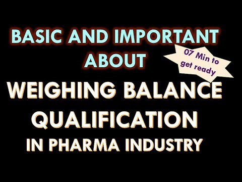 Weighing Balance Qualification [ As per USP chapter 1251]