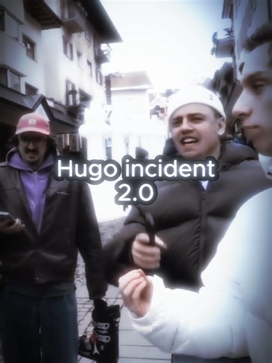 Hugo incident 2.0 @letshugotv @papaplatte #snowtrip #papaplatte #rumathra #hugo #ski #snowboard #event #incident