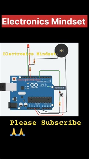 Buzzer Control using button and Arduino #shortsfeed #shortsvideo #shorts #shortvideo #funny