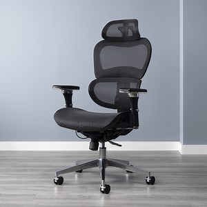 OFM Ergo Office Chair featuring Mesh Back and Seat with Optional Headrest, in Black (540-BLK)