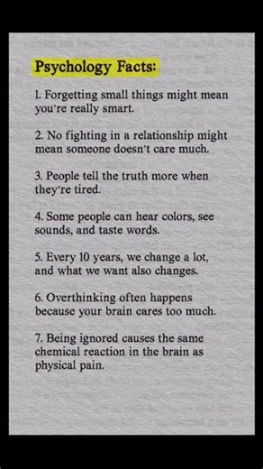 7 Psychology Facts You Never Knew About Your Brain!