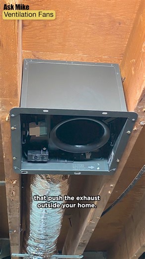 40K views · 366 reactions | #AskMike - Where is the best place to vent your bathroom fan? Think about the damage moist air can cause in your home. If not vented properly, this humid air can get to the space between ceiling joists, and cause damage. Your bathroom exhaust fan should be connected to vent ducts that push the exhaust outside your home. This is required by most building codes. #IndoorAirQuality #Ventilation #BathroomVentFan | Mike Holmes | Facebook