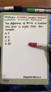5.9K views · 37 reactions | Algebra Problem Explained‼️ #maths #mathreview #SHS #CSEReview #fblifestyle #LETReview #mathisfun | Math Teacher Mario | Facebook