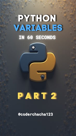 Coder ChaCha on Instagram: "⚠️ This Variable Name Will BREAK Your Python Code! 💔🐍 #fypage✨ #coding #pythonprogramming #programming_language"