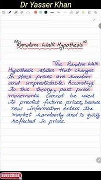 Random Walk Hypothesis | Stock Market | Share Market | Macroeconomics | Economics | CUET UGC NET