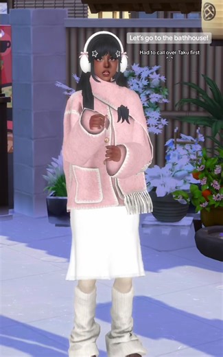 With all the snow outside, its the perfect weather to go down to the bathhouse.😶‍🌫️ Taku and Nilouare so fun to watch and its safe to say im obsessed. Theyre so ‘nerd x out of his league gf’ coded. He always gets confident around her like he knows hes won lol. This is also my first time making a video and it took forever to get all these clips but im not too mad about how it came out..🤭 #sims #sims4mods #sims4 #sims4cc #simstok #simsgameplay