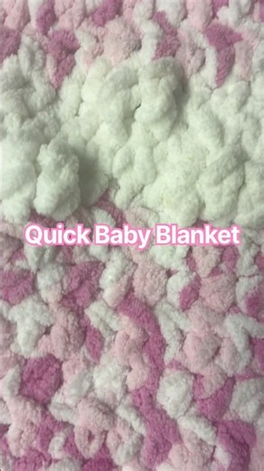 Easy Chunky Baby Blanket Crochet Pattern Bernat Baby Yarn Quick Project #crochet