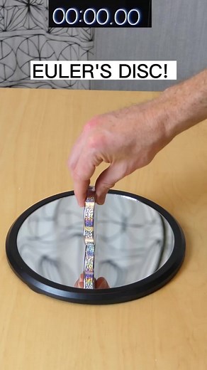 311K views · 4.8K reactions | Euler's Disk Spinning for a Looooong Time...... #reels #spinner #experiment #time #viralreels #science | The Action Lab | Facebook