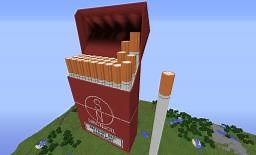 cigarette box as piston house  Download Minecraft Map
