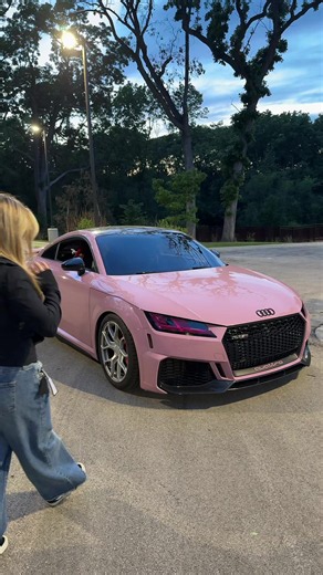 Just 2 Girls Hangin Out — Pink Audi TT Night