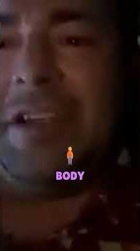 Bizarre alien like dream, big creature with huge blue eyes and unsettling anatomy