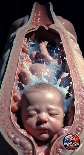 Baby Crowning During Birth | Realistic 3D Childbirth Medical CGI Animation
