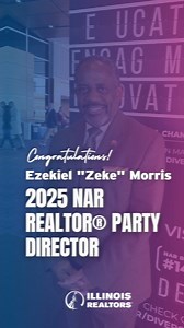 Illinois REALTORS® leading our industry. 🤩 Congratulations Zeke Morris, the 2025 NAR REALTOR® Party Director! | Illinois Realtors