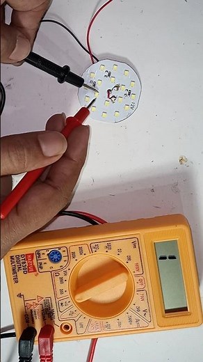 How to check LED Light using multimeter.#shorts