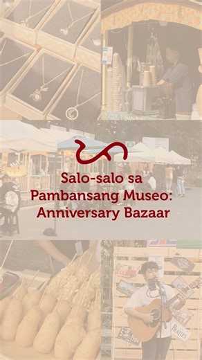 The celebration of the National Museum of the Philippines’ 136th founding anniversary continues! Last August, the NMP launched the “Salo-salo sa Pambansang Museo: Anniversary Bazaar” which is now located at the National Museum of Anthropology parking area. As part of the NMP’s anniversary celebrations, this bazaar gives our visitors a chance to check out a variety of foods and drinks, purchase apparel, merchandise, and enjoy live musical performances all in one place! The anniversary bazaar will
