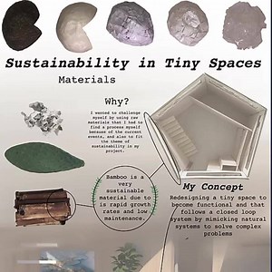 14K views · 310 reactions | By discovering nature, you discover yourself! Salma Rasheed, TKH-CU Interior Design student focused her FMP on designing a tiny space inspired by nature to be more functional with a self-sustaining system. #TKHstudents #TKHUniversities #TheKnowledgeHub #iamCoventry | The Knowledge Hub Universities | Facebook