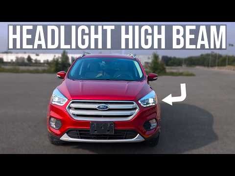 How to Replace Headlight High Beam Bulbs - Ford Escape (2017-2019)