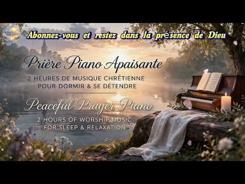 Prière Piano Apaisante – 2 Heures de Musique Chrétienne pour Dormir (Instrumentale / Sans paroles)