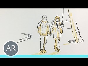 Learn to draw people quickly and easily. Urban sketching explained simply. Drawing courses.