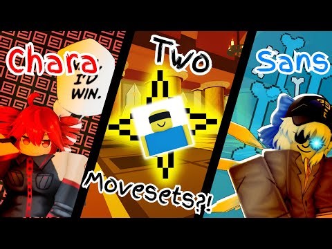 Chara & Sans UNDERTALE Custom Moveset | JJS Skill Builder (ft. ‪@TazuKapi‬ )