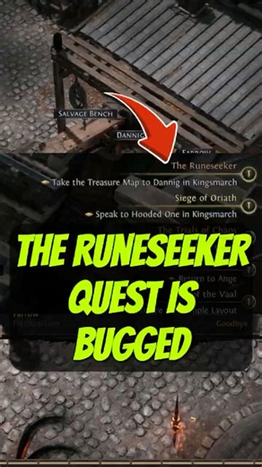 *FIXED* PoE 2: The Runeseeker Quest Solved #poe2 #pathofexile2 #shorts