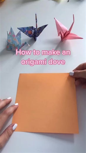 How to Make an Origami Dove Tutorial