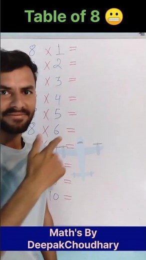 Easy way to learn table of 8/Short Trick to remember table of 8, Table Trick / 8 ka pahada #maths​