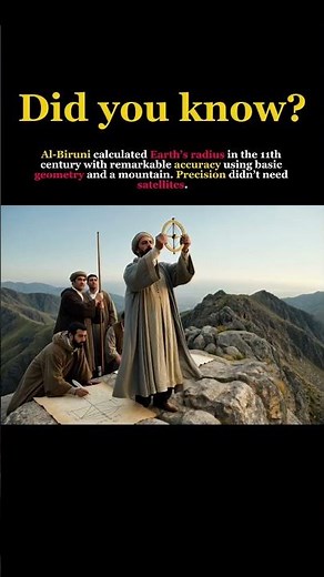 Al-Biruni Measured Earth — Using a Mountain