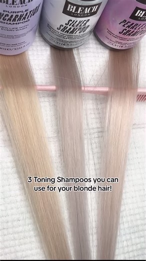 Blonde Toning Shampoos: Purple, Silver, & Pearlescent