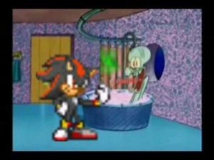 Shadow drops by Squidward's house