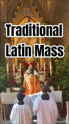 ♥️The Most Sacred Holy Communion Rite FSSP Traditional Latin Mass Ad Orientem Elevation #eucharist