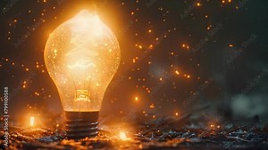 Energizing scene pump fuels light bulb sparking innovative business solutions with strokes. Concept Innovative Business Solutions, Energizing Scenes, Fueling Creativity, Sparks of Innovation