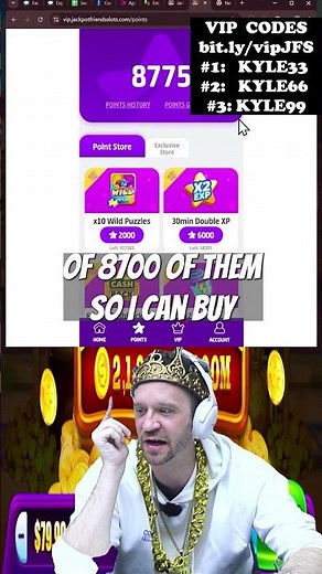 💎 VIP POINTS GIVEAWAY & VIP CENTER TOUR 💎 JACKPOT FRIENDS #jackpotfriends