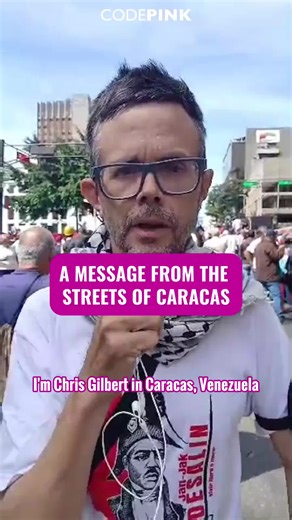 From the streets of Caracas, Chris Gilbert shares the resilience and steadfastness of Venezuelans who reject the US violation of their sovereignty. U.S. HANDS OFF VENEZUELA!
