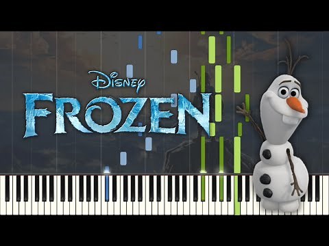 FROZEN - IN SUMMER | SHEETS + Piano Tutorial (Synthesia)