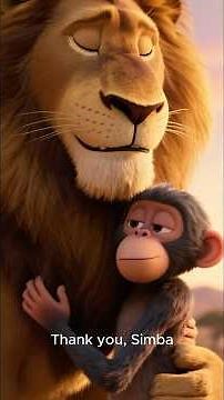 Simba The Lion Helps the Lost Monkey 🐵❤️ | Kids Jungle Story with Moral